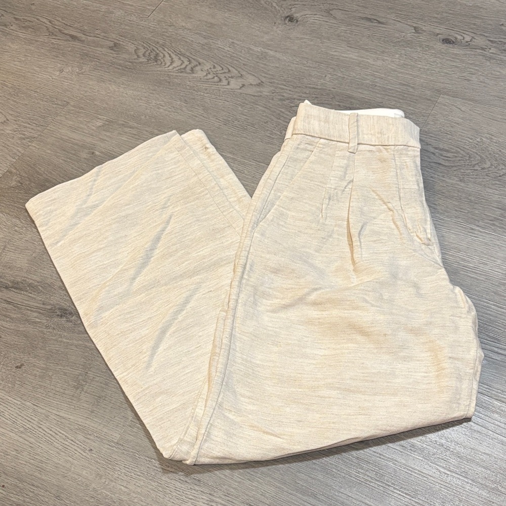 Elegant Cream Women's Pants